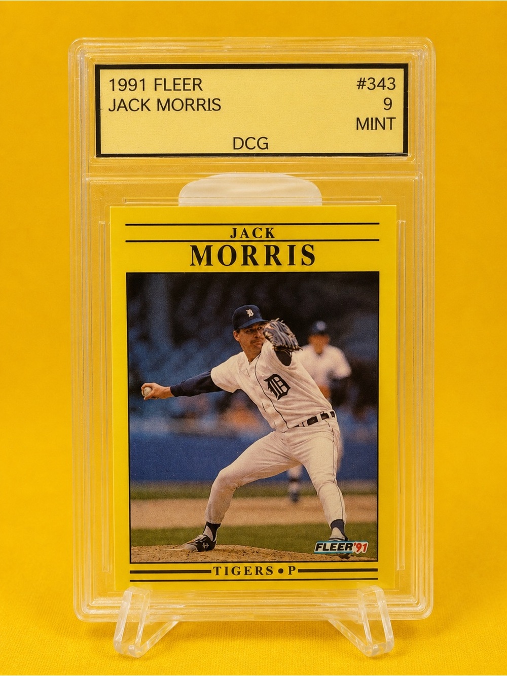 Fleer 1991 Detroit Tigers Jack Morris Baseball Trading Card